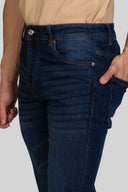 Jeans uomo 5 tasche in denim leggero scuro