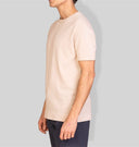 T-shirt uomo in cotone rasato a maglia