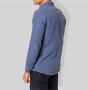 Camicia uomo in puro lino collo francese tinta unita – slim fit