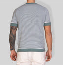 T-shirt uomo in cotone a righe sottili