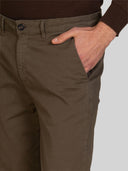 Pantalone chino uomo in gabardine di cotone