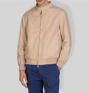 Giacca uomo in lino e cotone collo coreano