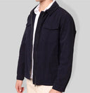 Overshirt uomo in cotone con zip e tasche – regular fit