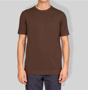 T-shirt uomo in cotone rasato a maglia