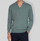 Maglia uomo con collo polo in cotone leggero