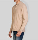 Maglia uomo in cotone con collo camicia – slim fit