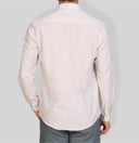 Camicia uomo in puro lino collo francese tinta unita – slim fit