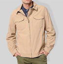 Overshirt uomo in cotone con zip e tasche – regular fit