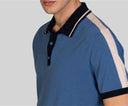 Polo uomo in cotone con dettagli a contrasto