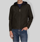 Giubbotto uomo double face con cappuccio