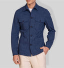 Giacca Sahariana Uomo in Cotone Tecnico Stretch - regular fit