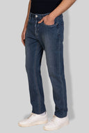 Jeans uomo 5 tasche in denim leggero