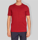 T-shirt uomo in cotone rasato a maglia