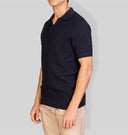 Polo uomo in cotone con lavorazione textured