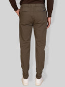 Pantalone chino uomo in gabardine di cotone