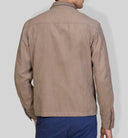 Giubbotto uomo effetto scamosciato con zip – slim fit