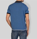 Polo uomo in cotone con dettagli a contrasto