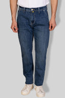 Jeans uomo 5 tasche in denim leggero