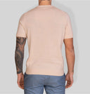 Maglia uomo mezza manica in cotone con lavorazione textured