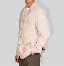 Giacca sahariana uomo lino e cotone