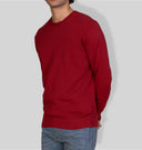 Maglia uomo girocollo in cotone con lavorazione textured