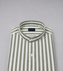 Camicia uomo Bagariny collo coreano in lino e cotone – regular fit