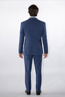 Abito uomo sartoriale drop 7 2 bottoni Principe di Galles in misto lana - slim fit | Made in Italy