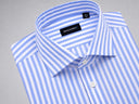 Camicia uomo Bagariny sartoriale in cotone stretch rigata - slim fit