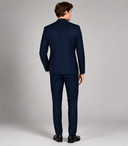 Abito uomo sartoriale drop 7 2 bottoni a quadri blu elegante - slim fit | Made in Italy