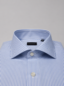 Camicia uomo Bagariny sartoriale in cotone stretch bastoncino - slim fit