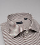 Camicia uomo Bagariny sartoriale in cotone stretch bastoncino - slim fit