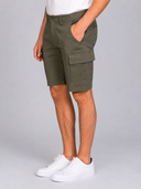 Bermuda uomo in fresco cotone con tasconi - slim fit