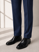 Scarpa Oxford uomo in vera pelle abrasivata con suola in cuoio - Made in Italy | Antica Sartoria Napoletana