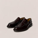 Mocassino uomo in pelle abrasivata con suola in cuoio – Made in Italy | Antica Sartoria Napoletana