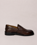 Mocassino uomo in pelle crust con suola in cuoio – Made in Italy | Antica Sartoria Napoletana