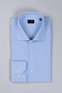 Camicia uomo Bagariny sartoriale in cotone Oxford stretch - slim fit