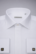 Camicia uomo sartoriale Ardenti bianca da cerimonia polso gemelli – regular fit