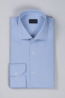 Camicia uomo Bagariny sartoriale in cotone popeline stretch - slim fit