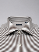 Camicia uomo Bagariny sartoriale in cotone stretch bastoncino - slim fit