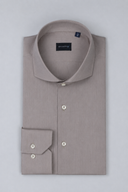 Camicia uomo Bagariny sartoriale in cotone fil a fil stretch – slim fit