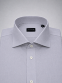 Camicia uomo Bagariny sartoriale in cotone fil a fil stretch – slim fit