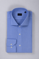 Camicia uomo Bagariny sartoriale in cotone fil a fil stretch – slim fit