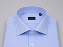 Camicia uomo Bagariny sartoriale in cotone stretch millerighe - slim fit