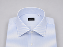 Camicia uomo Bagariny sartoriale in cotone riga larga - regular fit