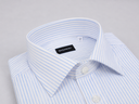 Camicia uomo Bagariny sartoriale in cotone riga larga - regular fit