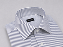 Camicia uomo Bagariny sartoriale in cotone riga larga - regular fit