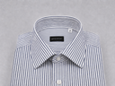 Camicia uomo Bagariny sartoriale in cotone riga larga - regular fit