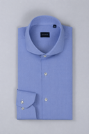 Camicia uomo Bagariny sartoriale in cotone twill stretch - slim fit