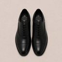 Scarpa classica stringata uomo Antica Sartoria Napoletana con puntale in pelle liscia nera