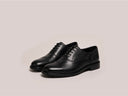 Scarpa classica stringata uomo Antica Sartoria Napoletana con puntale in pelle liscia nera